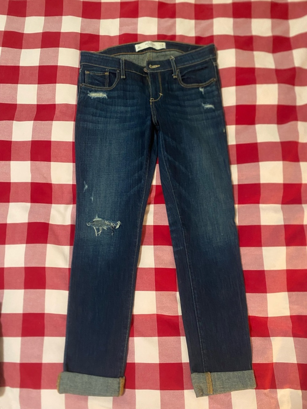 Abercrombie Low rise skinny jeans 6S